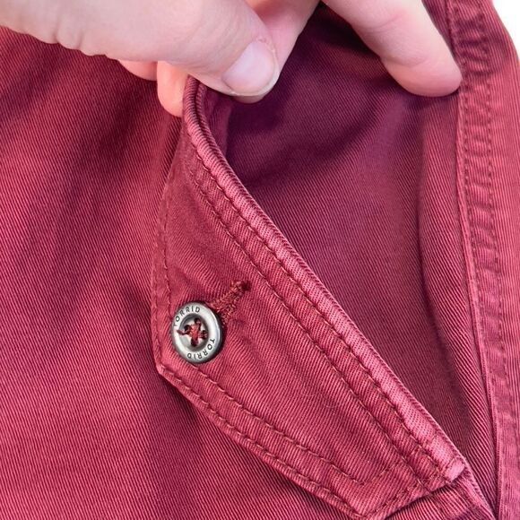 Torrid Cropped Military Pant - Pinot Noir Wash Plus Size 12 - Picture 8 of 16